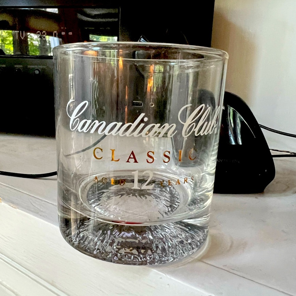 Vtg 1960s Canadian Club Rocks Lowball Glasses set of 4